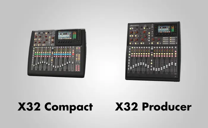 behringer x32 compact vs producer